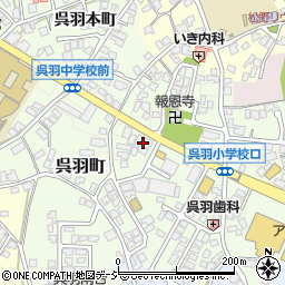 ＪＡなのはな呉羽支店周辺の地図