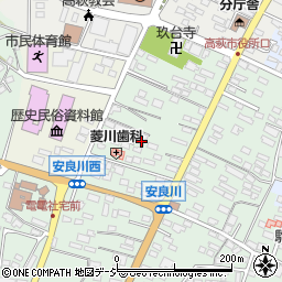 茨城県高萩市安良川712-2周辺の地図