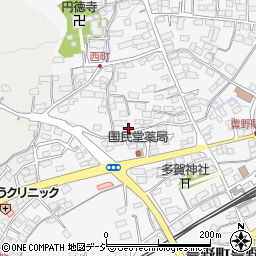 長野県長野市西町周辺の地図