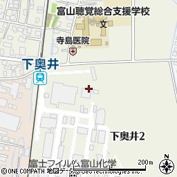 富山県富山市下奥井周辺の地図