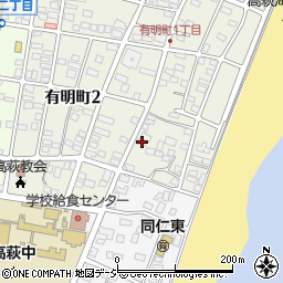 茨城県高萩市有明町3丁目71周辺の地図