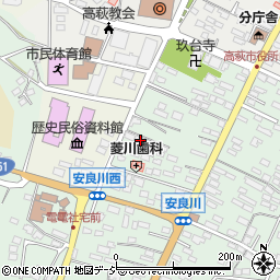 茨城県高萩市安良川710周辺の地図