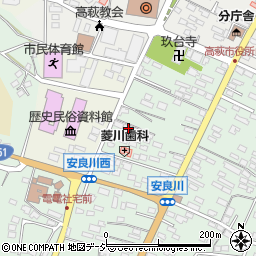 茨城県高萩市安良川710周辺の地図