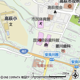 高萩市文化会館周辺の地図