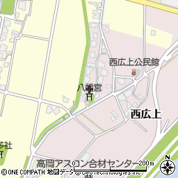 富山県高岡市西広上106-1周辺の地図