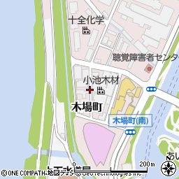 富山県富山市木場町周辺の地図