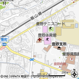 豊野公民館周辺の地図