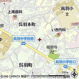 富山県富山市呉羽本町周辺の地図