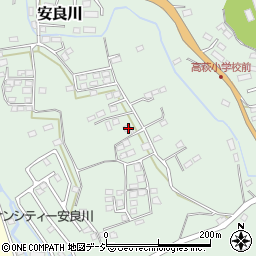 茨城県高萩市安良川1536-1周辺の地図