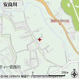 茨城県高萩市安良川1625-2周辺の地図