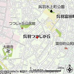 富山県富山市呉羽つつじが丘周辺の地図