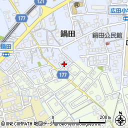 富山県富山市鍋田13-69周辺の地図