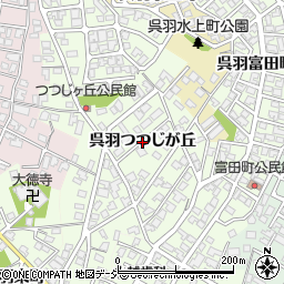 富山県富山市呉羽つつじが丘周辺の地図
