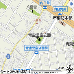 石川県かほく市内日角ニ43周辺の地図