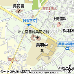 呉羽公民館周辺の地図