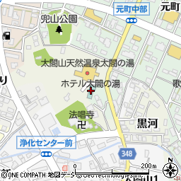 ビジネスの宿ホテル太閤の湯周辺の地図