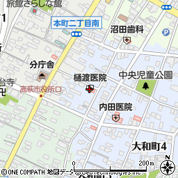樋渡医院周辺の地図