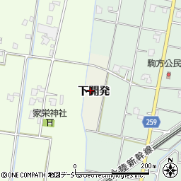 富山県高岡市下開発周辺の地図