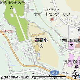高萩市立高萩小学校周辺の地図