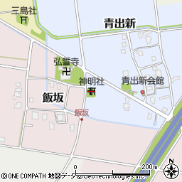 神明社周辺の地図