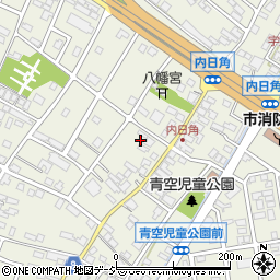 石川県かほく市内日角ニ124周辺の地図