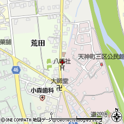 富山県中新川郡上市町荒田135周辺の地図