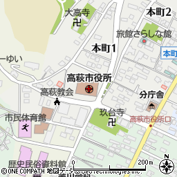 茨城県高萩市周辺の地図