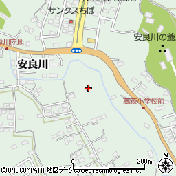 茨城県高萩市安良川1458-2周辺の地図