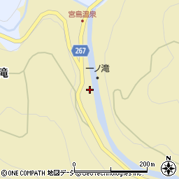 宮島峡周辺の地図