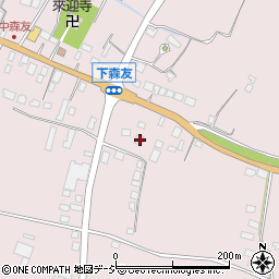 栃木県日光市森友261周辺の地図