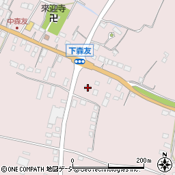 栃木県日光市森友258-1周辺の地図