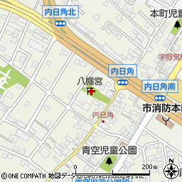 石川県かほく市内日角ニ134周辺の地図