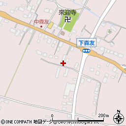 栃木県日光市森友323周辺の地図