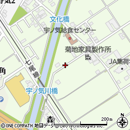 石川県かほく市森カ周辺の地図