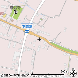 栃木県日光市森友274周辺の地図