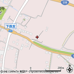 栃木県日光市森友1243周辺の地図