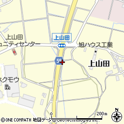 石川県かほく市上山田フ周辺の地図