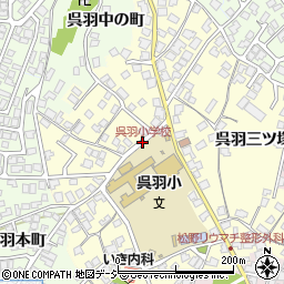 呉羽小学校周辺の地図