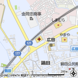 クスリのアオキ鍋田店周辺の地図