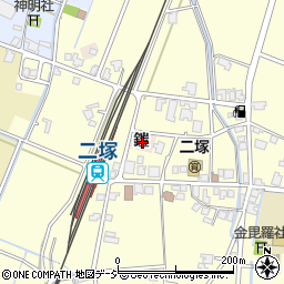 富山県高岡市鎧周辺の地図