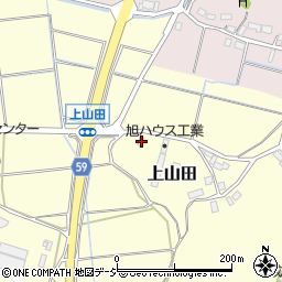 石川県かほく市上山田フ62-2周辺の地図