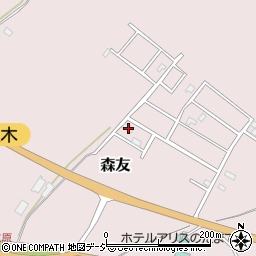 栃木県日光市森友1473-13周辺の地図