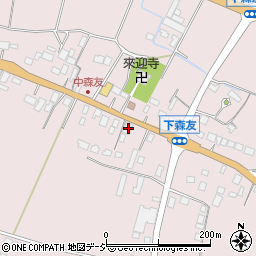 栃木県日光市森友286周辺の地図