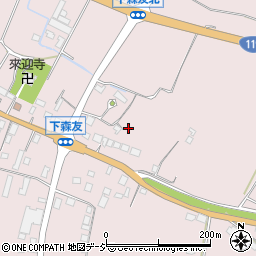 栃木県日光市森友1187周辺の地図