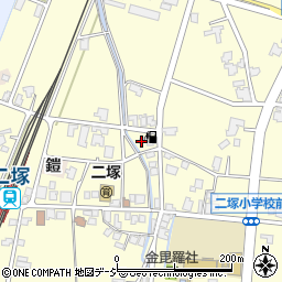 畠石油店二塚給油所周辺の地図
