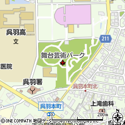 富山市舞台芸術パーク周辺の地図