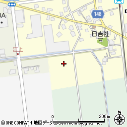 富山県上市町（中新川郡）中江上周辺の地図