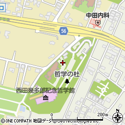 石川県かほく市内日角ウ周辺の地図