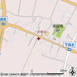 栃木県日光市森友293周辺の地図