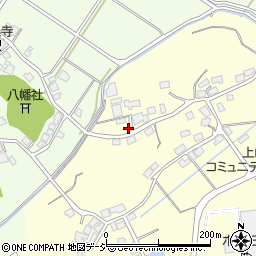 石川県かほく市上山田ソ周辺の地図